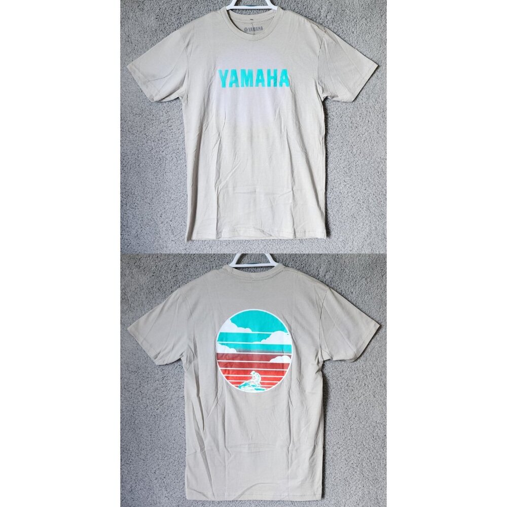 NEW Genuine Yamaha Gray Back Jet Ski Sunset Graphic‎ T Shirt Size Small